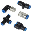 Load image into Gallery viewer, Vibrant Union Straight Pneumatic Vacuum Fitting - 5/32in (4mm) OD Tubing - Side View