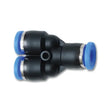 Load image into Gallery viewer, Vibrant Union Y Fitting 3/16in OD Tubing - Main Product View