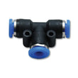 Load image into Gallery viewer, Vibrant Union inTin Pneumatic Vacuum Fitting - for use with 5/32in (4mm) OD tubing - Main Product View
