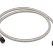 Load image into Gallery viewer, Vibrant Univ Oil Feed Kit 4ft Teflon lined S.S. hose with two -4AN female fittings preassembled - Side View