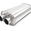 Load image into Gallery viewer, Vibrant Universal Streetpower 2.25in Stainless Steel Dual In-Out Oval Muffler - Main Product View