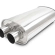 Load image into Gallery viewer, Vibrant Universal Streetpower 2.25in Stainless Steel Dual In-Out Oval Muffler - Main Product View