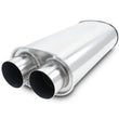 Load image into Gallery viewer, Vibrant Universal Streetpower 2.5in Stainless Steel Dual In-Out Oval Muffler - Main Product View