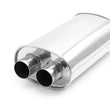 Load image into Gallery viewer, Vibrant Universal Streetpower 2.5in Stainless Steel Dual In-Out Oval Muffler - Side View