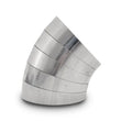 Load image into Gallery viewer, Vibrant Vertical 304 SS Nominal 3 in. Oval / 3.10 in. Centerline Radius, 9 degree per cut -Set of 5 - Side View