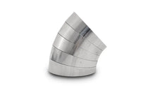 Load image into Gallery viewer, Vibrant Vertical 304 SS Nominal 3 in. Oval / 3.10 in. Centerline Radius, 9 degree per cut -Set of 5 - Side View