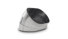 Load image into Gallery viewer, Vibrant Vertical 304 SS Oval Pie Cuts 4.0in OD Tight 45 Degree Elbow - Side View
