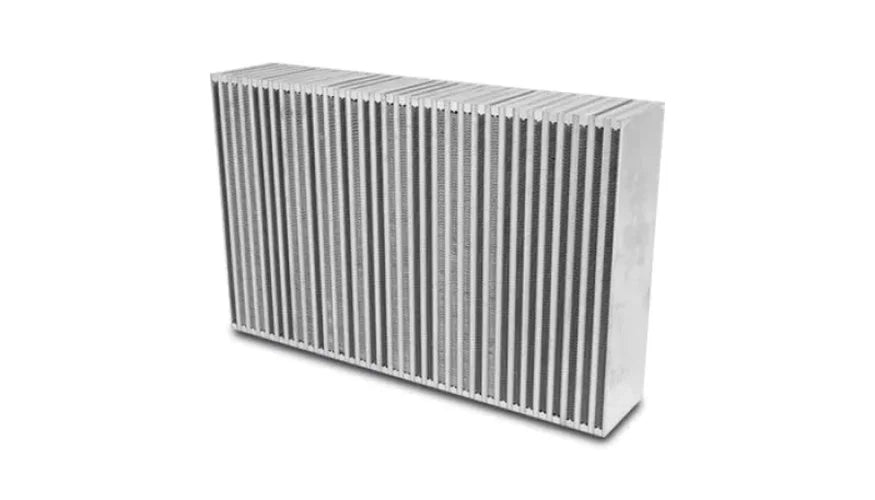 Vibrant Vertical Flow Intercooler 22in. W x 14in. H x 4.5in. Thick - Side View