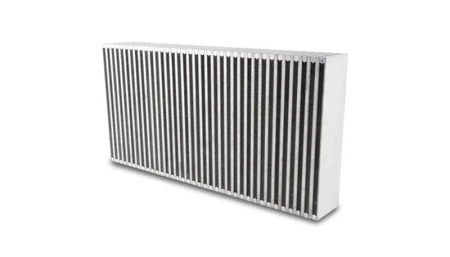 Vibrant Vertical Flow Intercooler Core 24in. W x 12in. H x 3.5in. Thick - Side View