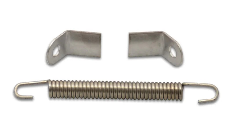 Vibrant Weld on Collector Tab Kit (includes 2 x S.S. collector tabs and 3-1/2in long spring) - Side View