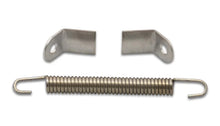 Load image into Gallery viewer, Vibrant Weld on Collector Tab Kit (includes 2 x S.S. collector tabs and 3-1/2in long spring) - Side View