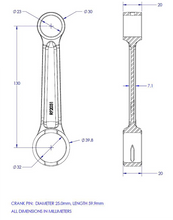 Load image into Gallery viewer, VintCo Connecting Rod Kit - Back View