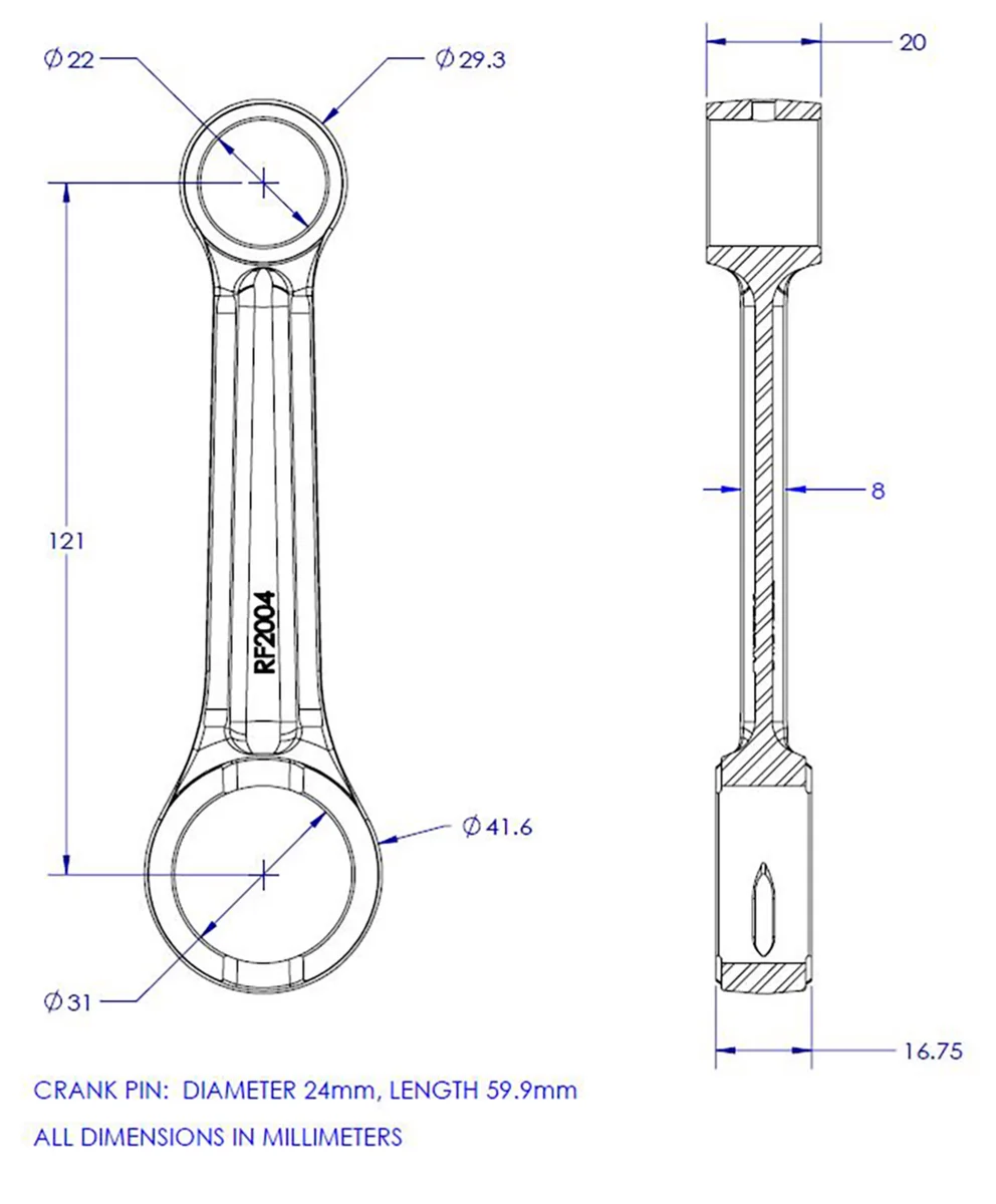 VintCo Connecting Rod Kit - Additional View 5