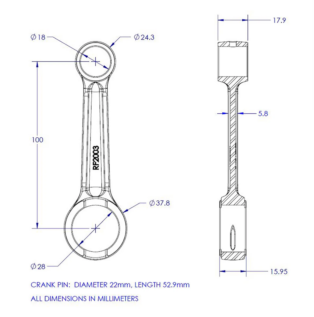VintCo Connecting Rod Kit - Additional View 5