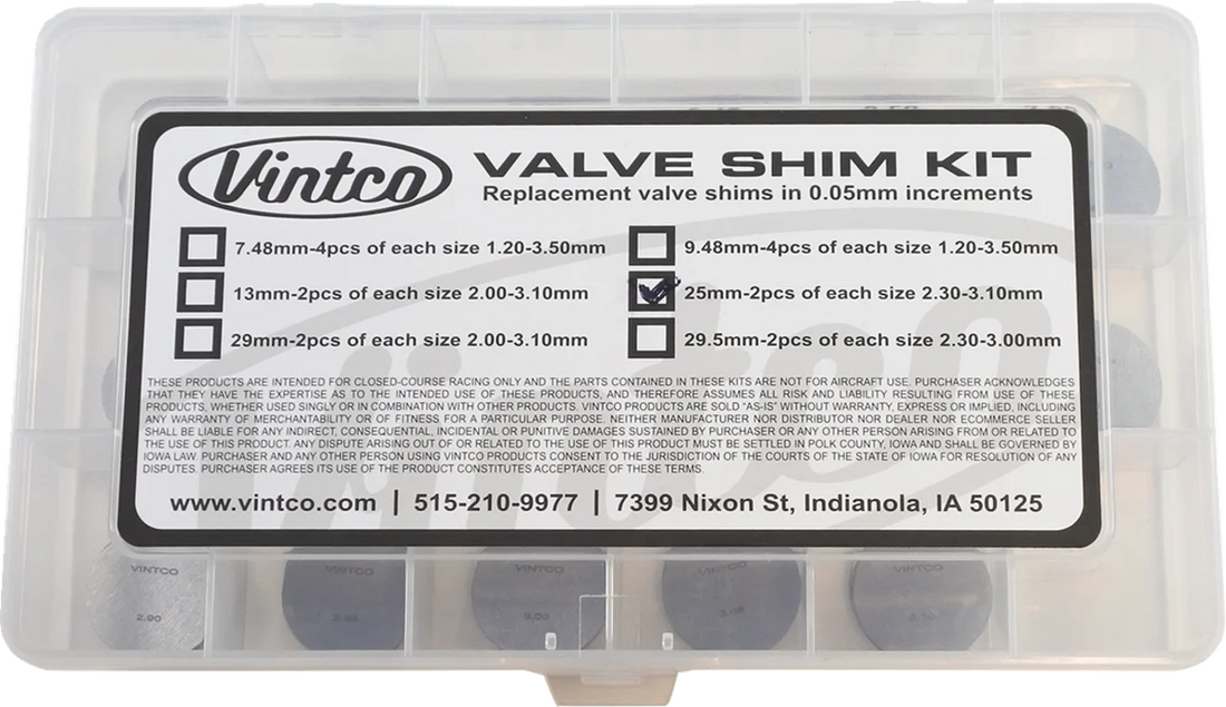 VintCo Vintage Shim Kit - Side View