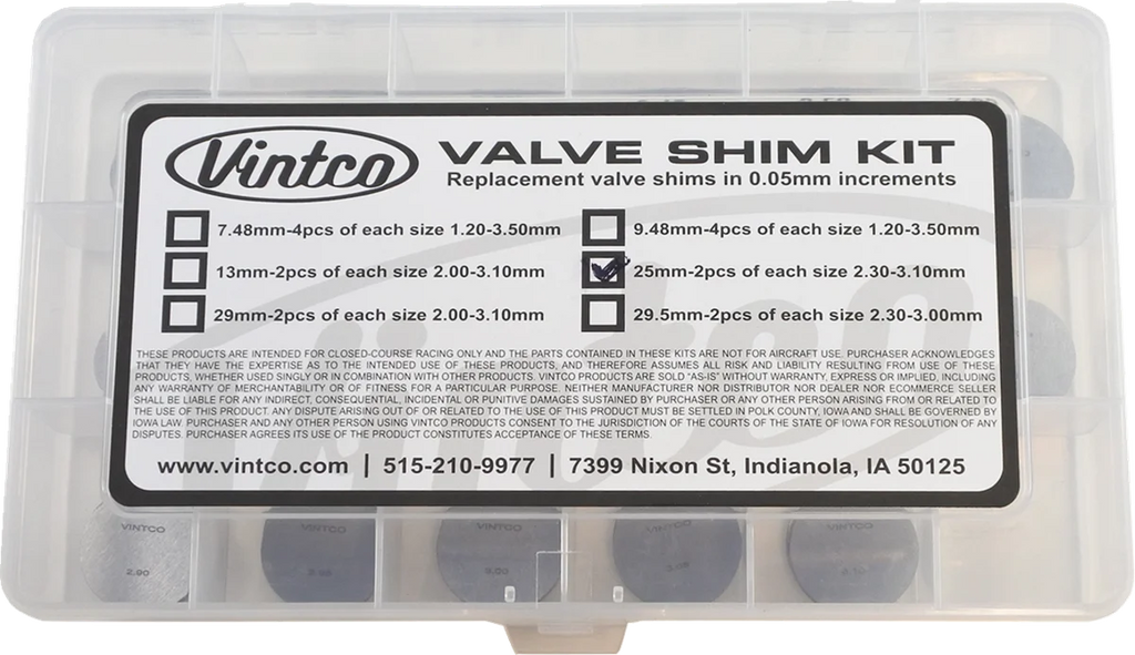 VintCo Vintage Shim Kit - Side View