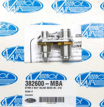 Load image into Gallery viewer, Vintage Air 2 Way In Line Bulkhead #6 and #10 O-Ring 382600-MBA