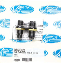 Load image into Gallery viewer, Vintage Air 2 Way In Line Bulkhead #8 and #10 O-Ring 389802