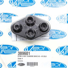 Load image into Gallery viewer, Vintage Air 4 Way Diamond Bulkhead #6 and #10 O-Ring 389601