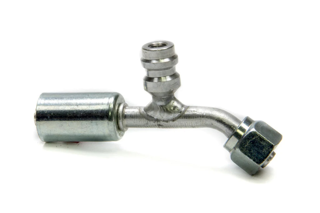 Vintage Air #6 45 Degree Beadlock O-Ring Fitting w/Port 35521-VUG