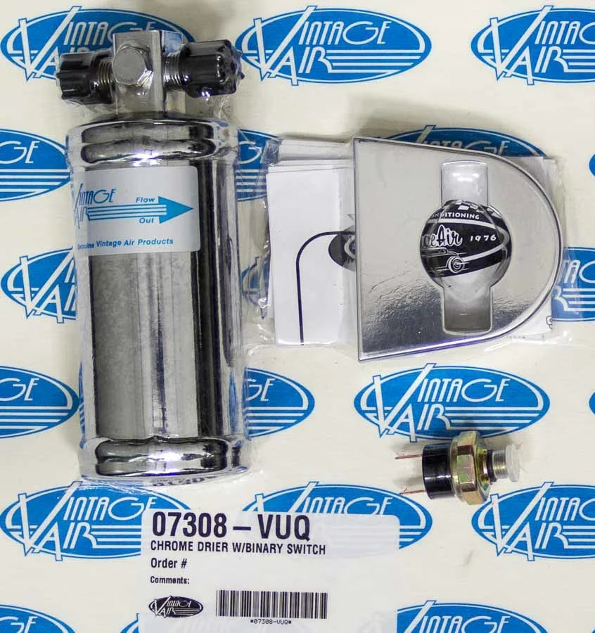 Vintage Air Chome Drier w/Binary Switch 07308-VUQ