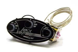 Vintage Air Gen II Streamline Contrl Panel Black 481005