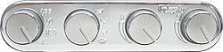 Vintage Air Streamline 4 Knob Control Panel 491200-RUA