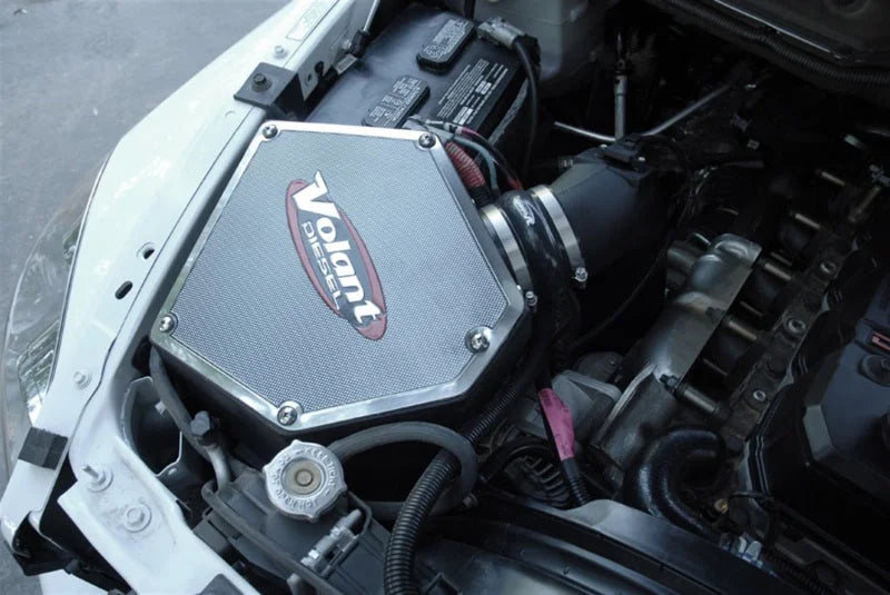 Volant 03-07 Dodge Ram 5.9L I6 Cummins PowerCore Closed Box Air Intake System - Side View