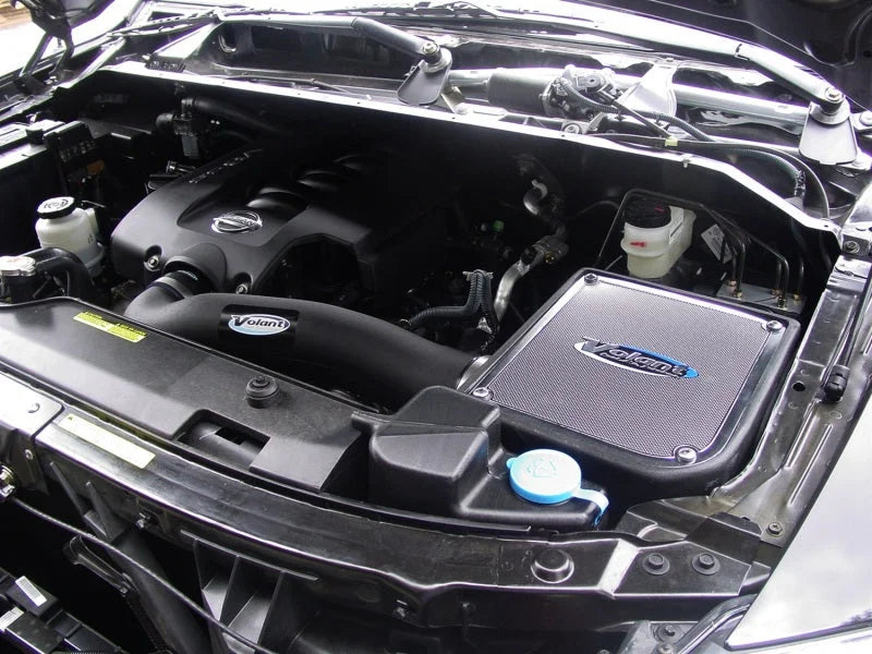 Volant 04-10 Infiniti QX56 | 04-15 Nissan Titan/Armada 5.6L V8 Powercore Cold Air Intake - Side View