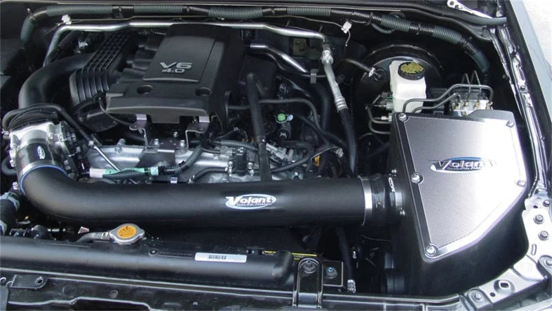 Volant 05-07 Nissan Pathfinder/Frontier 4.0L V6 Pro5 Cold Air intake - Side View