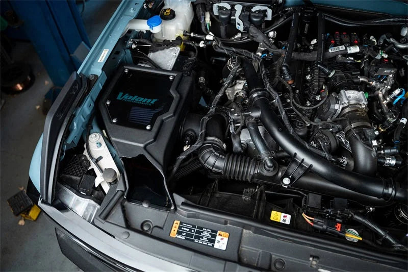 Volant 21-25 Ford Bronco 2.7L Closed Box Air Intake With MaxFlow 5 Oiled Filter - Side View