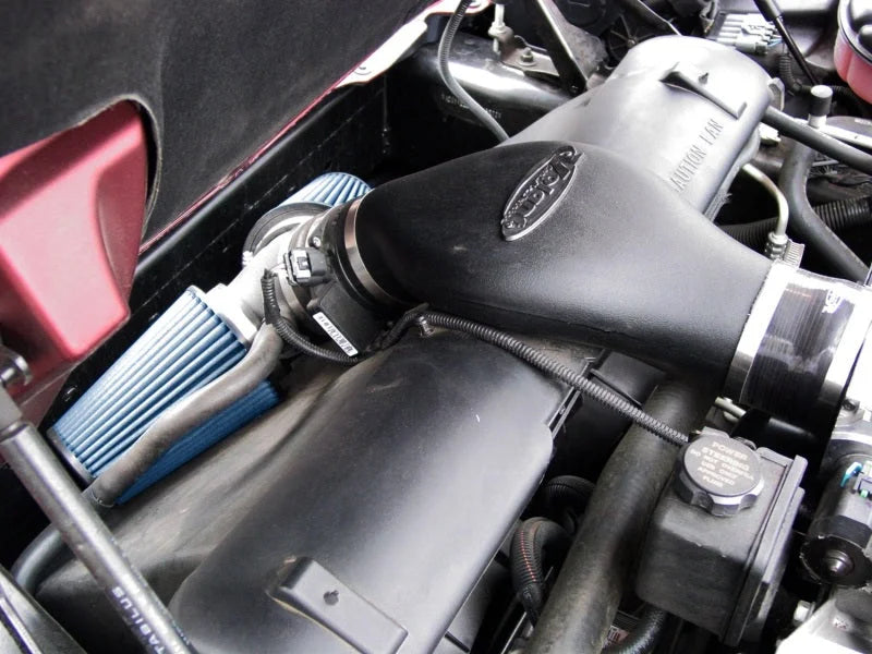 Volant 97-00 Chevrolet Corvette 5.7L Blue Recharger Pro5 Open Element Air Intake System - Side View