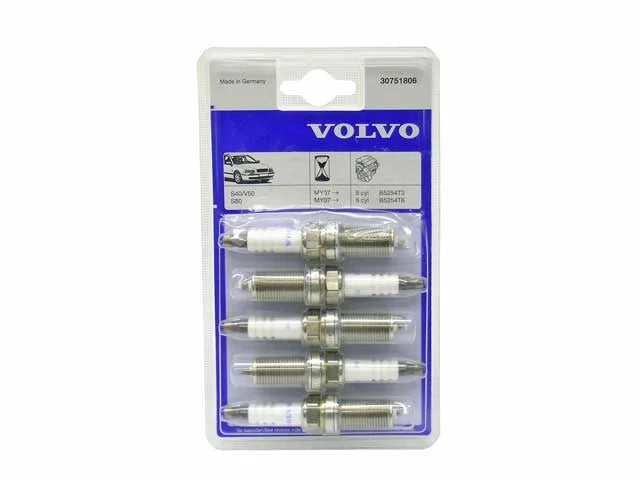 Volvo Spark Plug Kit 30751806 fits 2008-2013 Volvo C30 / 2006-2013 Volvo C70 / 2004-2011 Volvo S40 / 2004-2009 Volvo S60 /...