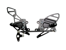 Load image into Gallery viewer, Vortex Racing 04-07 Honda CBR1000RR,03-06 CBR6100 RR Adjustable Rearsets- Black - Main Product View