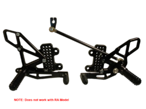 Vortex Racing 07-23 Honda CBR600 RR Adjustable Rearsets- Black