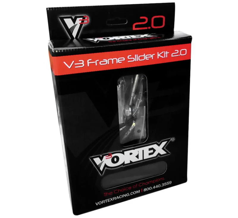 Vortex Racing 08-13 Ducati EVO 848 V.3 2.0 Frame Slider Kit- Modification Required - Side View
