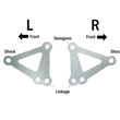 Load image into Gallery viewer, Vortex Racing 99-01,03-05 Yamaha YZF-R6,06-09 YZF-R6 S Lowering Link Kit- Silver - Main Product View