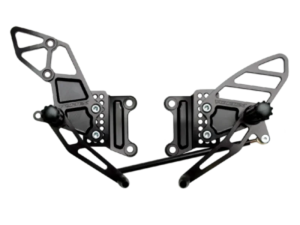 Vortex Racing Adjustable Rearsets- Black fits 2007-2008 Kawasaki ZX600 NINJA ZX-6R / 2005-2006 Kawasaki ZX600 NINJA ZX-6RR