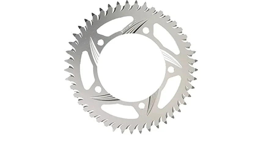 Vortex Racing Aluminum Rear Sprocket 525 44 Tooth- Silver - Side View