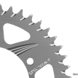 Load image into Gallery viewer, Vortex Racing Aluminum Rear Sprocket 530 44 Tooth- Silver - Main Product View