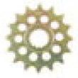 Load image into Gallery viewer, Vortex Racing Steel Front Sprocket 520 16 Tooth- Silver - Side View