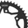 Load image into Gallery viewer, Vortex Racing Steel Rear Sprocket 520 43 Tooth- Black - Side View