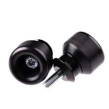 Load image into Gallery viewer, Vortex Racing Swingarm Slider Spools 6mm- Black - Side View