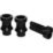 Load image into Gallery viewer, Vortex Racing Swingarm Spools 10mm- Black - Side View