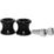 Load image into Gallery viewer, Vortex Racing Swingarm Spools 6mm- Black - Side View