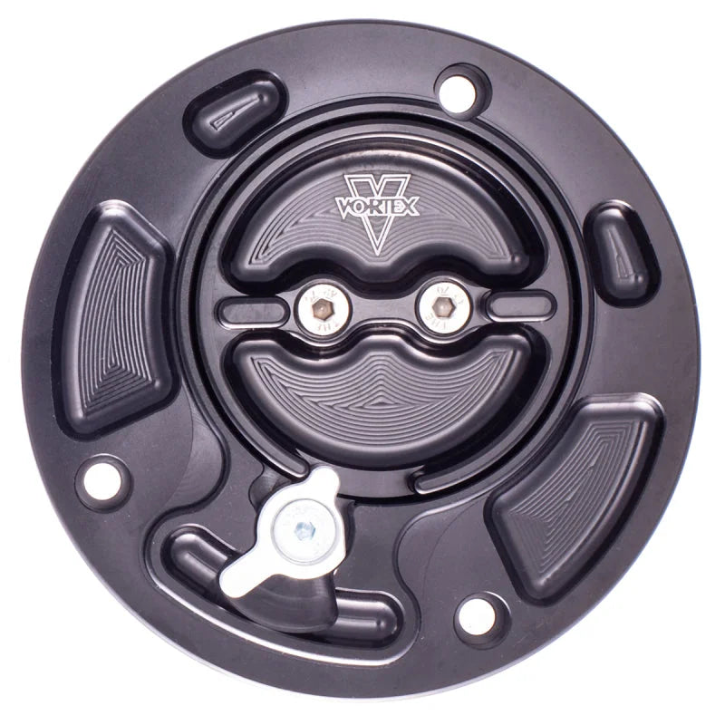 Vortex Racing V3 Fuel Cap Kawasaki- Black - Detail View