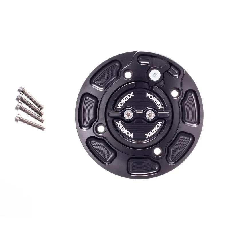 Vortex Racing V3 Fuel Cap Kawasaki- Black - Side View