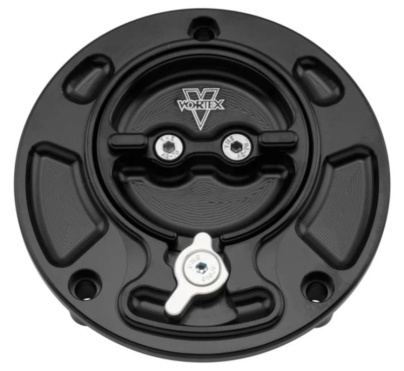 Vortex Racing V3 Fuel Cap Yamaha- Black - Detail View