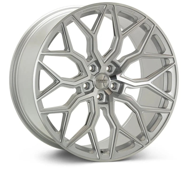 Vossen HF-2 24x10 / 5x120 / ET32 / Deep Face / 72.56 - Silver Polished Wheel