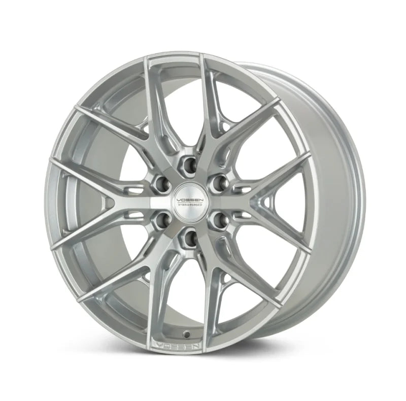 Vossen HF6-4 20x9.5 / 6x135 / ET15 / 87.1 - Silver Metallic Wheel - Back View